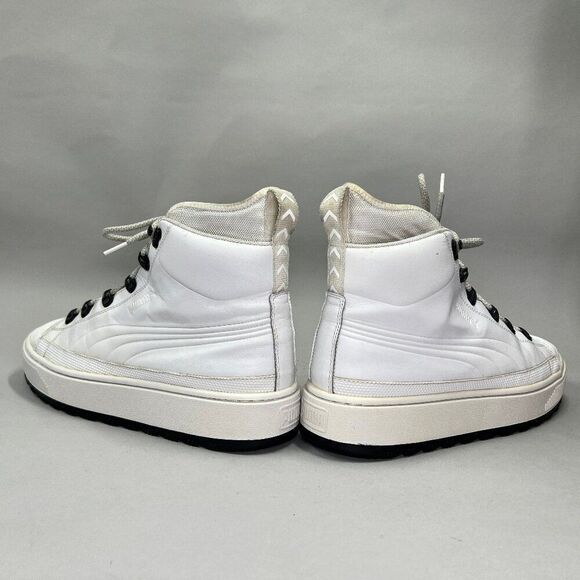 Puma Men's Size 10 The Ren Boot White Leather High Top Sneakers - Picture 6 of 12